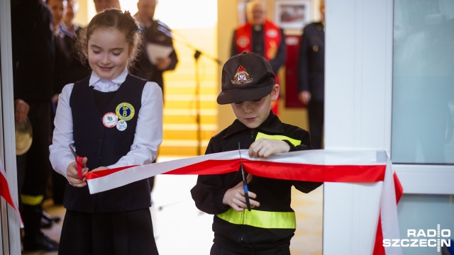 Ognik już otwarty - pierwsza w regionie edukacyjna sala dla dzieci powstała w komendzie straży pożarnej w Policach.