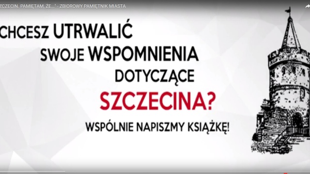 Każdy mieszkaniec może napisać coś od siebie do zbiorowego pamiętnika Szczecina. Organizatorzy chcą wydać 100-stronnicową książkę, z kilkuset wspomnieniami.