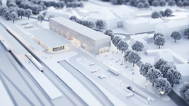 Władze Goleniowa nie będą realizować koncepcji budowy dworca zaproponowanej przez austriacką pracownię Riegler Riese Architekten.
