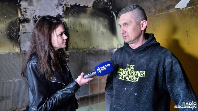 Koledzy proszą o pomoc w remoncie spalonego mieszkania weterana ze Szczecina Marka Dziubkowskiego.