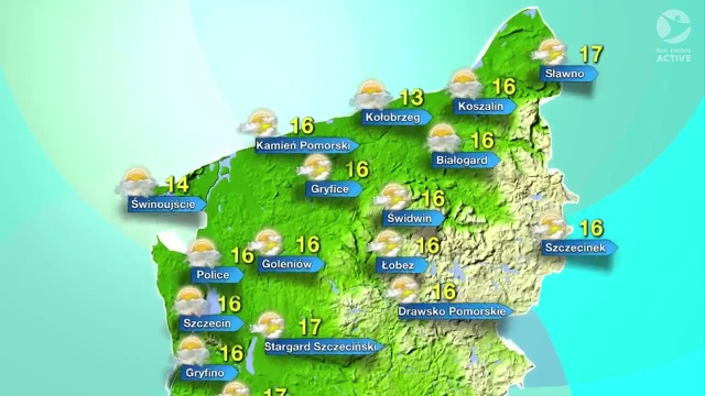 Temperatury w regionie oscylować będą w granicach 13-17 stopni Celsjusza.
