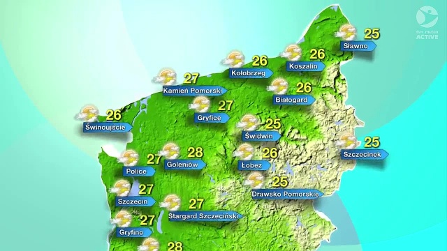 Temperatury w niedzielę przypominają, że lato coraz bliżej. W całym regionie bardzo ciepło od 25 do 28 stopni Celsjusza. Na niebie prawie żadnej chmury.