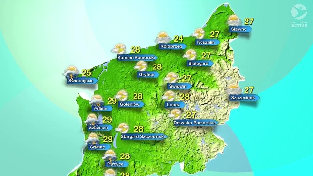 W samym Szczecinie w poniedziałek już upał. Temperatura w cieniu sięgnie prawie 30 stopni Celsjusza. Najchłodniej w Kołobrzegu. Są też miasta, w których dziś może zagrzmieć.