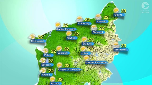 Poniedziałek przywita nas słońcem w całym regionie. Temperatury zbliżone od 20 stopni Celsjusza na wschodzie województwa do 23 w centrum i na zachodzie.
