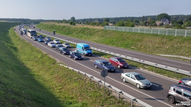 Tłoczno jest od rana nie tylko w kierunku Bałtyku, ale również na drogach powrotnych.