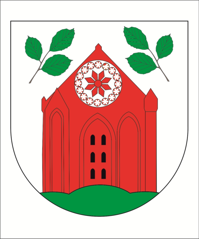 Z dwóch zgłoszonych projektów zwyciężył herb przedstawiający Klasztor Cysterski w Kołbaczu z wiernie odwzorowaną rozetą.