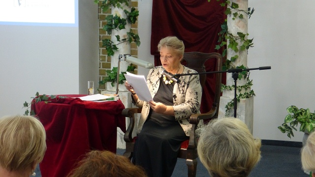 Anna Seniuk czytała Quo Vadis Henryka Sienkiewicza w Książnicy Pomorskiej w Szczecinie.