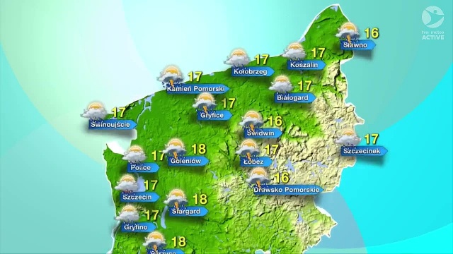 W niedzielę w całym regionie spodziewane są opady deszczu i burze. Temperatura, jak na trwającą jesień, umiarkowanie wysoka, do 18 stopni na południu województwa.