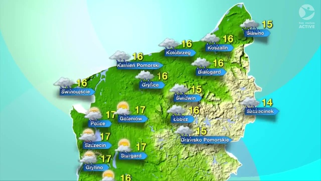 Temperatury w regionie od 14 stopni Celsjusza w okolicach Szczecinka do 17 w Szczecinie czy Policach. Spore szanse na jesienny deszcz.