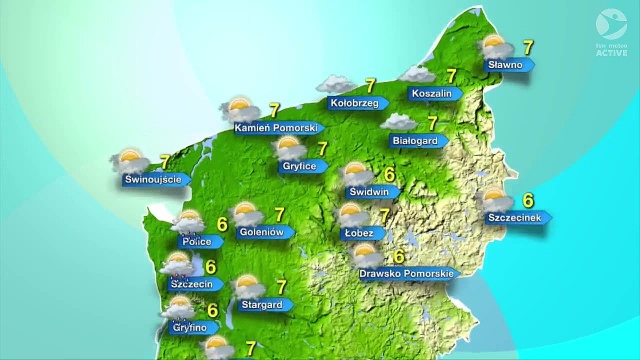 Temperatury około 7 stopni Celsjusza. Padań może na zachodzie regionu, w tym w Szczecinie. W niedzielę jednak częściej to słońce będzie wychodzić zza chmur.