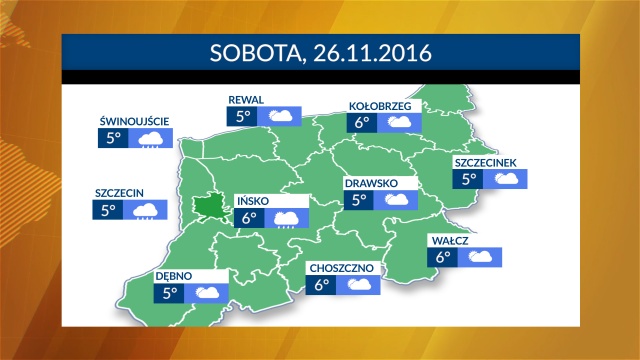 Na zachodzie regionu możliwe są przelotne opady deszczu. W pozostałej części województwa zza chmur co jakiś czas może wyjrzeć słońce. Termometry będą wskazywać od 5 do 8 stopni Celsjusza, ale temperatura odczuwalna będzie dużo niższa.