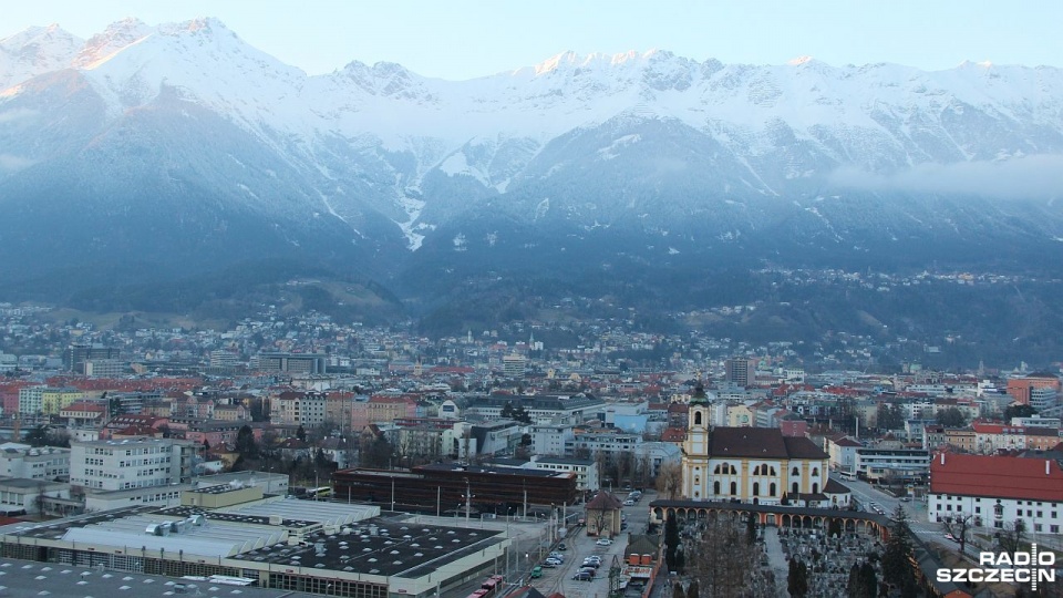 Widok ze skoczni na Innsbruck. Fot. Piotr Kołodziejski [Radio Szczecin]