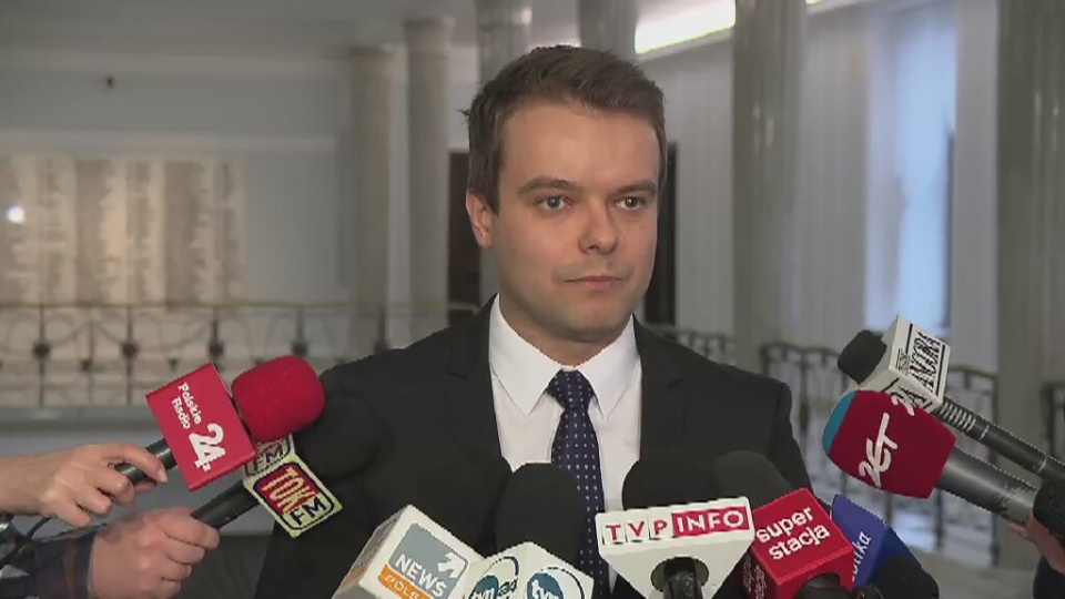 Rafał Bochenek, rzecznik prasowy rządu. Fot. TVN24/x-news
