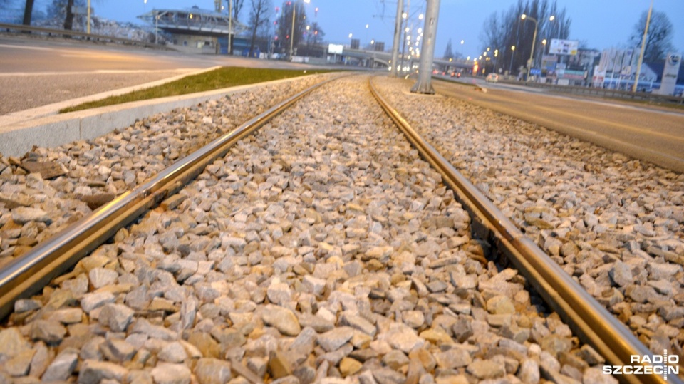 Tramwaje Szczecińskie i Zarząd Dróg i Transportu Miejskiego sprawdziły i odebrały naprawione torowisko od Basenu Górniczego do przystanku Turkusowa. Fot. Konrad Nowak [Radio Szczecin/Archiwum]