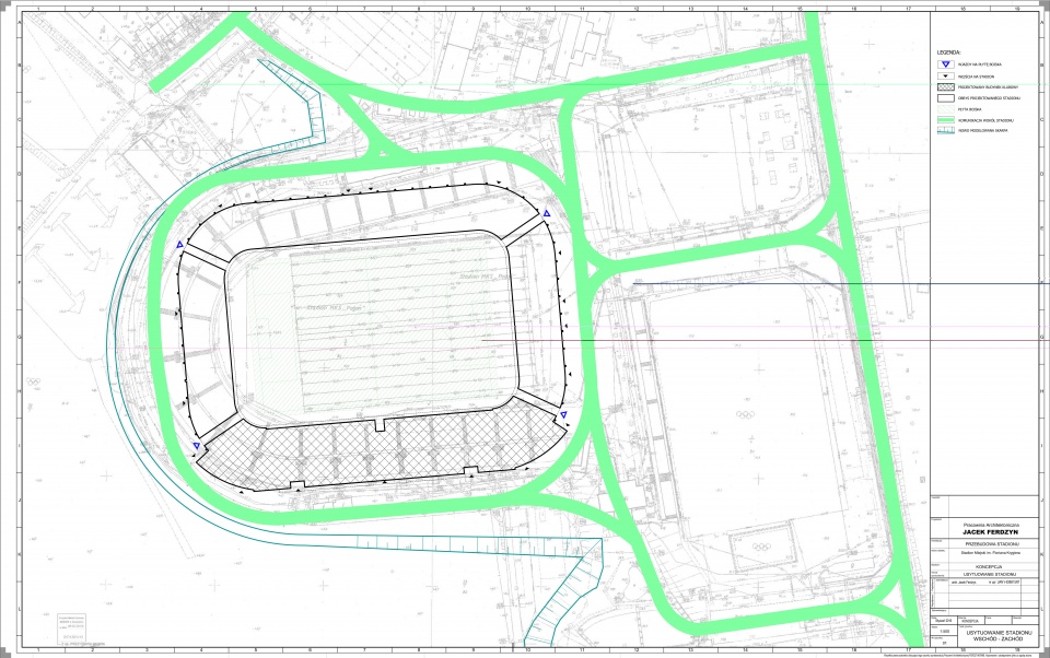 Koncepcja stadionu według architekta Jacka Ferdzyna.