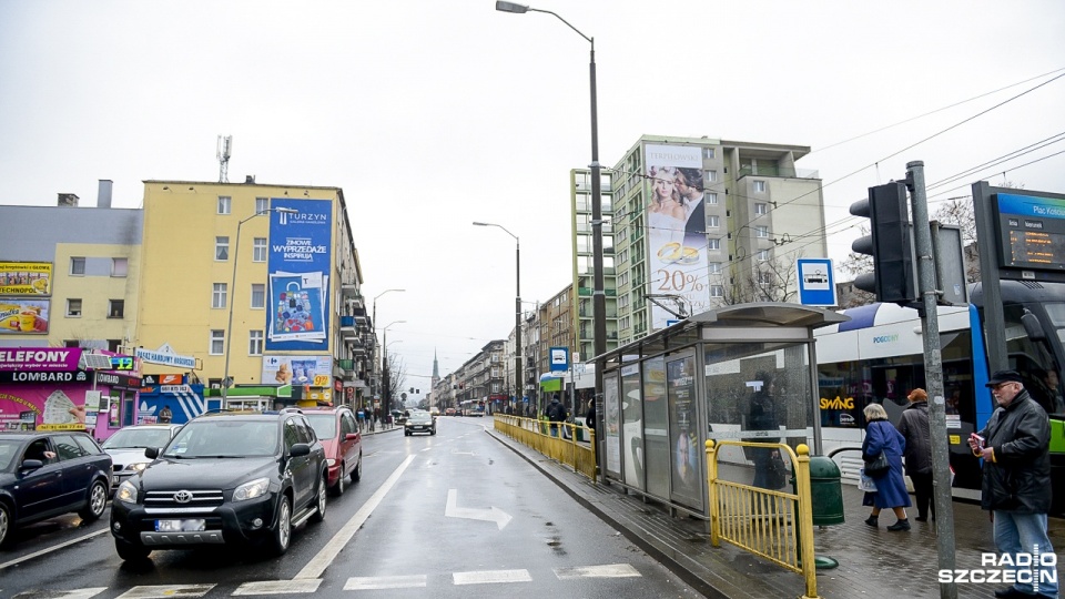 Billboardy na Placu Kościuszki. Fot. Jarosław Gaszyński [Radio Szczecin]