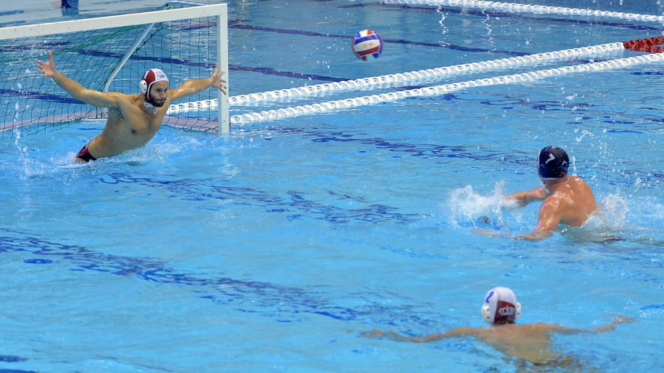 Piłkarze wodni Arkonii Szczecin lepsi od Waterpolo Poznań w rozgrywkach o mistrzostwo Polski. Fot. Łukasz Szełemej [Radio Szczecin/Archiwum]