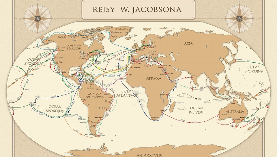 Kapituła najważniejszej polskiej nagrody dla podróżników nagrodziła żeglarza Wojciecha Jacobsona za dorobek życia: setki tysięcy wypływanych mil morskich, w tym rejs przez lodowe wody słynnego przejścia północno-zachodniego czy oceaniczne wędrówki z Ludom