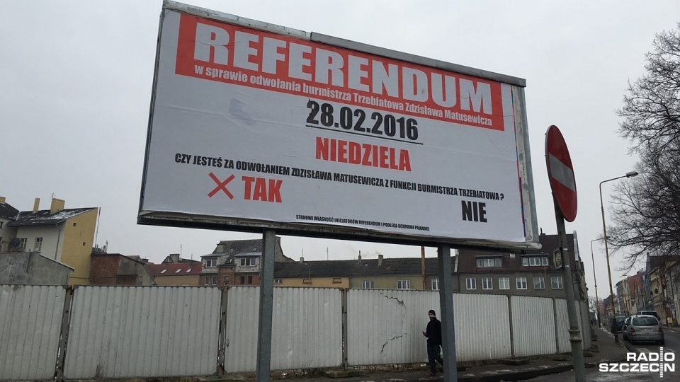 W przyszłą niedzielę odbędzie się referendum w sprawie odwołania burmistrza Trzebiatowa Zdzisława Matusewicza. Fot. Kamil Nieradka [Radio Szczecin]