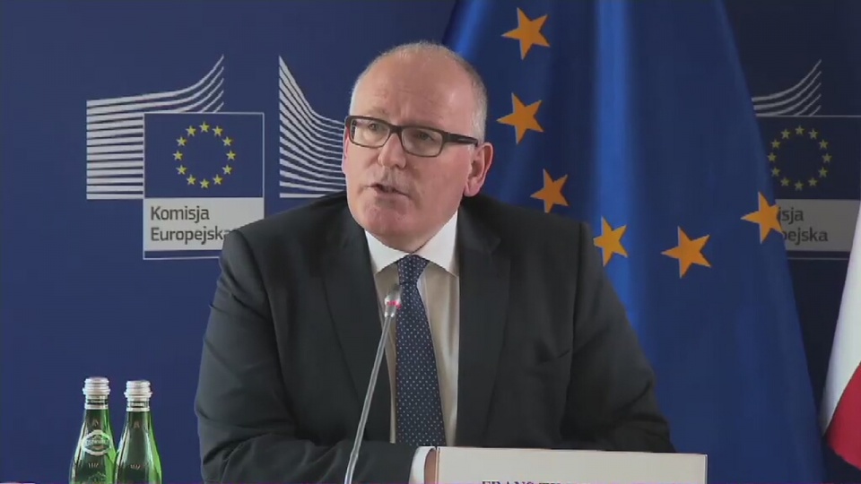 Frans Timmermans. Fot. TVN24/x-news