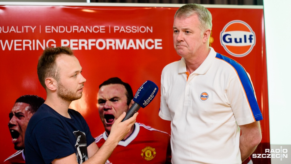 Gary Pallister były piłkarz Manchesteru United i reprezentacji Anglii odwiedził w piątek Szczecin. Fot. Konrad Nowak [Radio Szczecin]