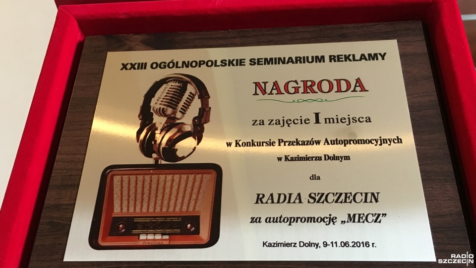 Nagroda za autopromocję "Mecz". Fot. Michał Król [Radio Szczecin]