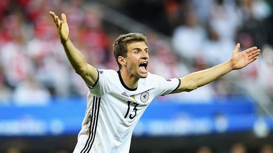 Thomas Muller z reprezentacji Niemiec. Fot. UEFA EURO 2016 Twitter