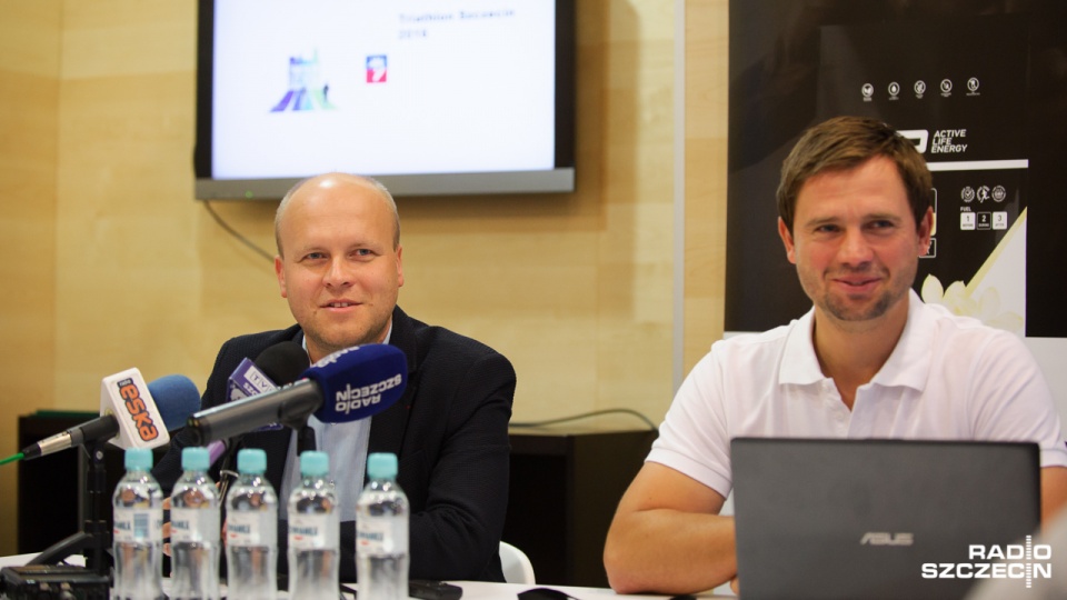 Konferencja prasowa poświęcona Triathlonowi Szczecin 2016. Fot. Konrad Nowak [Radio Szczecin]