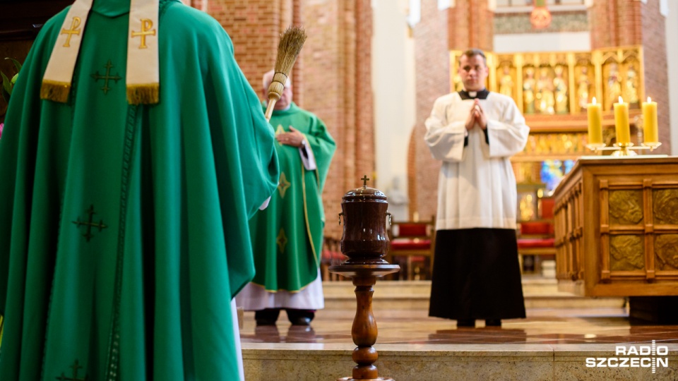 Uroczysta msza ku pamięci poległych w rzezi na Wołyniu i Kresach Południowo-Wschodnich w 1943 r. Fot. Konrad Nowak [Radio Szczecin]