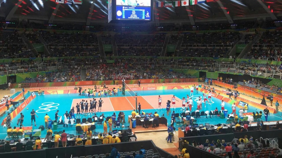 Mecz Polska - Iran rozegrany został w arenie Maracanazinho. Fot. Iran Volleyball Twitter