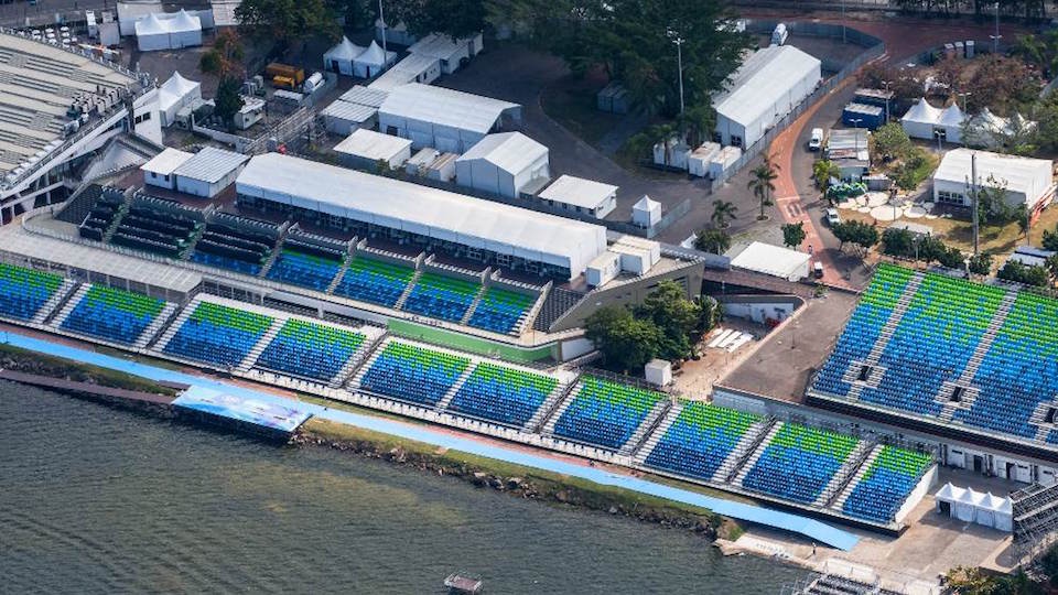 Lagoa - arena wioślarskich zmagań w IO w Rio. Fot. rio2016.com