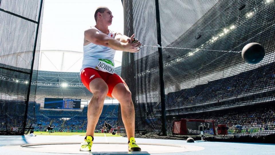 Wojciech Nowicki na olimpijskim stadionie. Fot. Marek Biczyk/pzla.pl