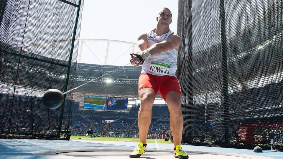 Wojciech Nowicki na olimpijskim stadionie. Fot. Marek Biczyk/pzla.pl