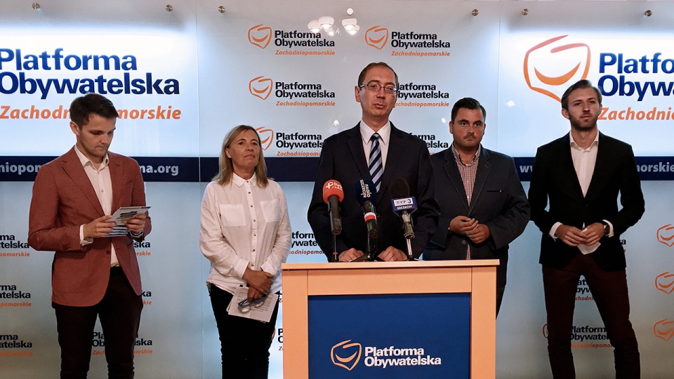 Konferencja PO w sprawie Szczecińskiego Budżetu Obywatelskiego. Fot. Łukasz Rabikowski [Radio Szczecin]