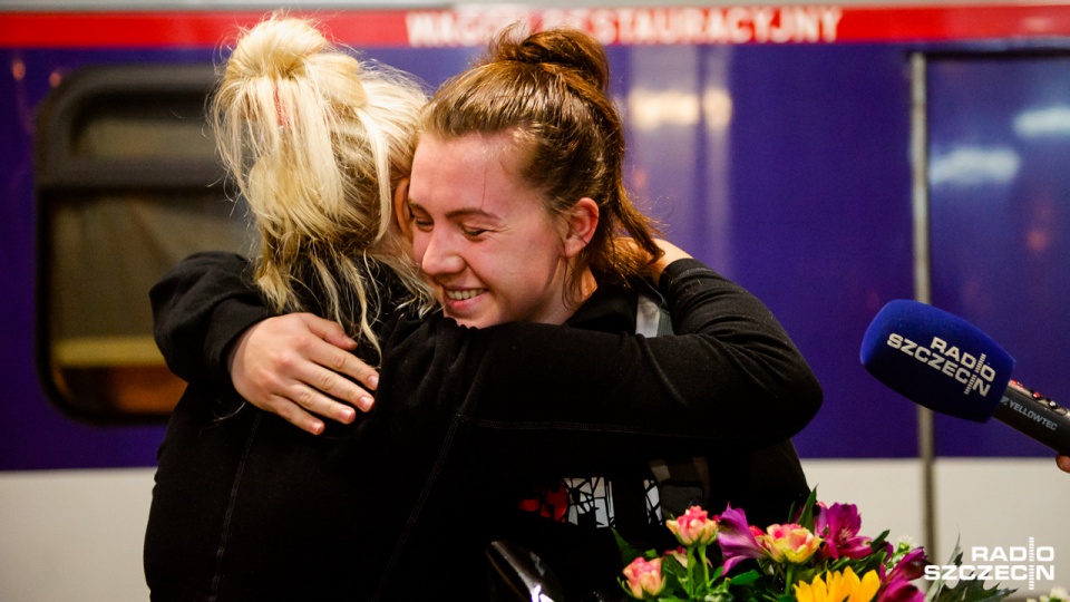 Natalia Hollińska srebrna medalistka akademickich mistrzostw świata w boksie wróciła z Tajlandii do Szczecina. Fot. Konrad Nowak [Radio Szczecin]