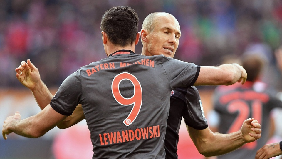 Robert Lewandowski i Arjen Robben. Fot. Bayern Monachium Twitter