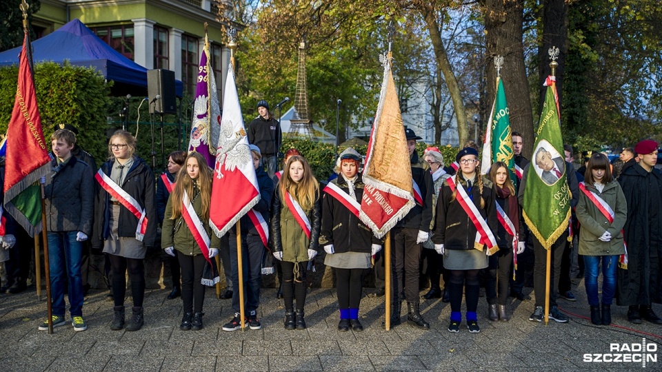 Oficjalne obchody Święta Niepodległości w Szczecinie. Fot. Olaf Nowicki [Radio Szczecin]