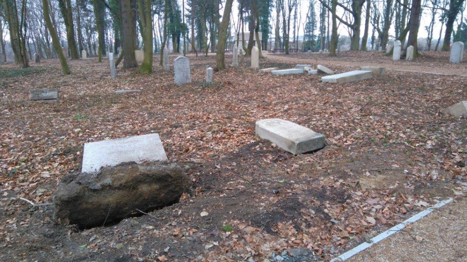 To dzieci zdewastowały lapidarium przy ulicy Ostrowskiej w Szczecinie. Troje sprawców jest w wieku od 11 do 12 lat.