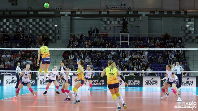 Chemik Police - Imoco Volley Conegliano 2:3. Fot. Weronika Łyczywek [Radio Szczecin] Porażka i coraz mniejsze szanse Chemika na Final Four Ligi Mistrzyń [ZDJĘCIA]