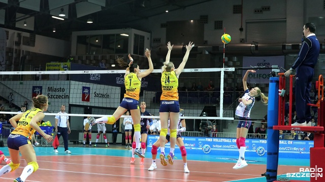 Chemik Police - Imoco Volley Conegliano 2:3. Fot. Weronika Łyczywek [Radio Szczecin] Porażka i coraz mniejsze szanse Chemika na Final Four Ligi Mistrzyń [ZDJĘCIA]