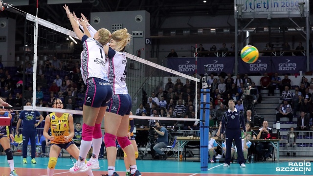 Chemik Police - Imoco Volley Conegliano 2:3. Fot. Weronika Łyczywek [Radio Szczecin] Porażka i coraz mniejsze szanse Chemika na Final Four Ligi Mistrzyń [ZDJĘCIA]