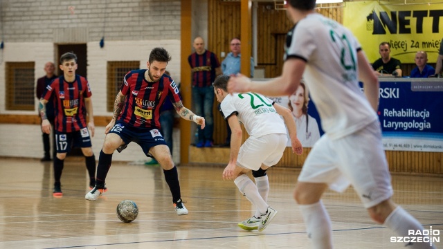 Pogoń 04. Fot. Olaf Nowicki [Radio Szczecin] Futsal: porażka Pogoni 04, BTS Rekord Bielsko-Biała górą [ZDJĘCIA]