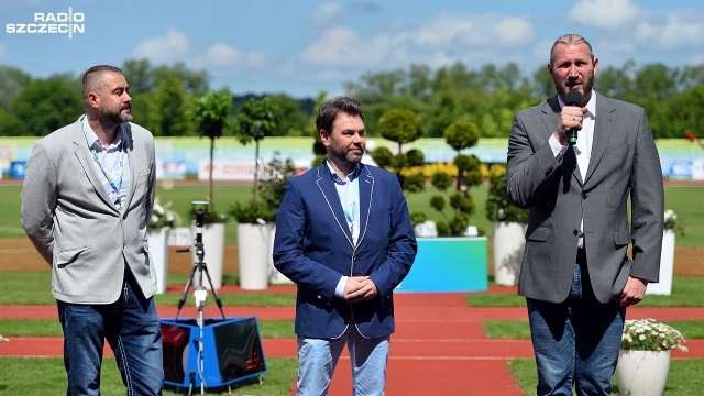 Na stadionie przy ul. Litewskiej trwa Memoriał im. Janusza Kusocińskiego. Fot. Łukasz Szełemej [Radio Szczecin] Paweł Fajdek wygrał rzut młotem, na 100 metrów najlepszy Dominik Kopeć [ZDJĘCIA]