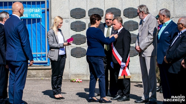 Uroczystości upamiętniające podpisanie porozumień sierpniowych. Fot. Weronika Łyczywek [Radio Szczecin] Uroczystości rocznicowe szczecińskiego Sierpnia '80 [WIDEO, ZDJĘCIA]