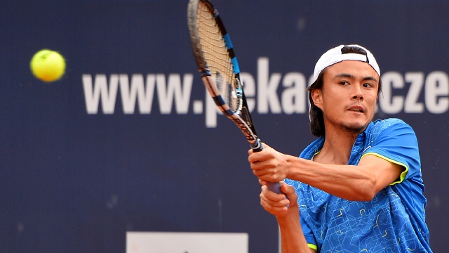 Richard Gasquet - Taro Daniel - 6:4, 6:4. Fot. Łukasz Szełemej [Radio Szczecin] Gasquet z Mayerem w finale szczecińskiego challengera [ZDJĘCIA]