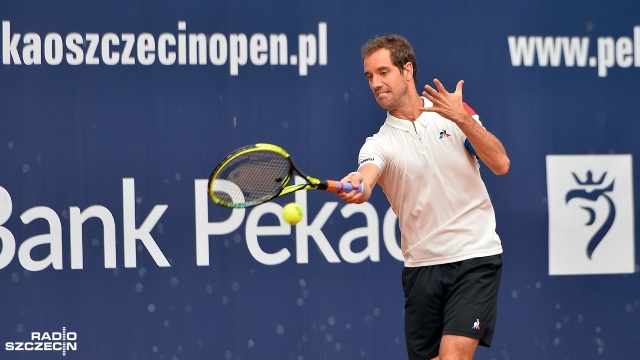 Richard Gasquet - Taro Daniel - 6:4, 6:4. Fot. Łukasz Szełemej [Radio Szczecin] Gasquet z Mayerem w finale szczecińskiego challengera [ZDJĘCIA]