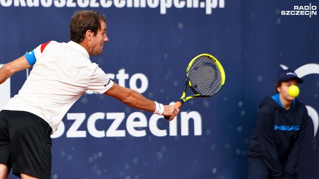 Richard Gasquet - Taro Daniel - 6:4, 6:4. Fot. Łukasz Szełemej [Radio Szczecin] Gasquet z Mayerem w finale szczecińskiego challengera [ZDJĘCIA]