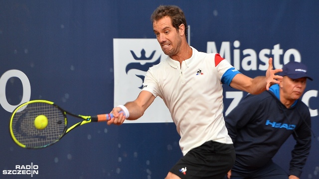 Richard Gasquet - Taro Daniel - 6:4, 6:4. Fot. Łukasz Szełemej [Radio Szczecin] Gasquet z Mayerem w finale szczecińskiego challengera [ZDJĘCIA]