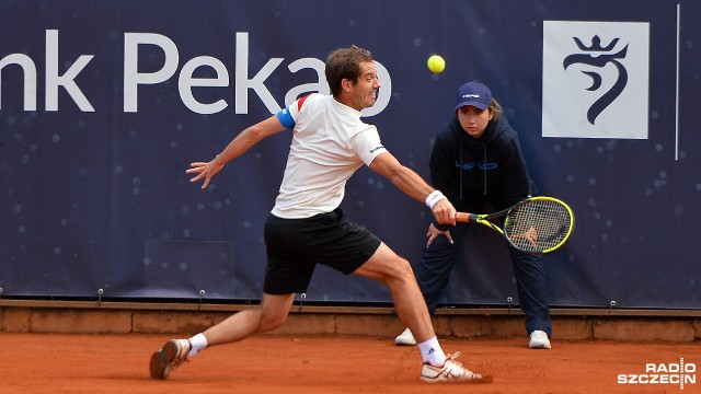 Richard Gasquet - Taro Daniel - 6:4, 6:4. Fot. Łukasz Szełemej [Radio Szczecin] Gasquet z Mayerem w finale szczecińskiego challengera [ZDJĘCIA]