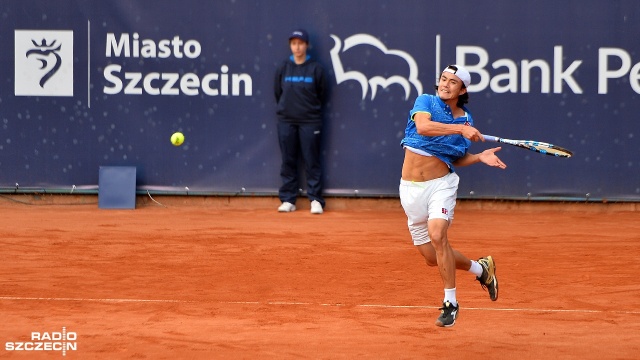 Richard Gasquet - Taro Daniel - 6:4, 6:4. Fot. Łukasz Szełemej [Radio Szczecin] Gasquet z Mayerem w finale szczecińskiego challengera [ZDJĘCIA]